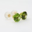 画像3: K18YG ペリドット 計2.0ct スタッドピアス 一粒ピアス 大粒 PERIDOT 18金  (3)