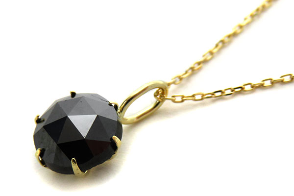 K18YG(18金イエローゴールド)ブラックダイヤモンド1.00ctネックレス
